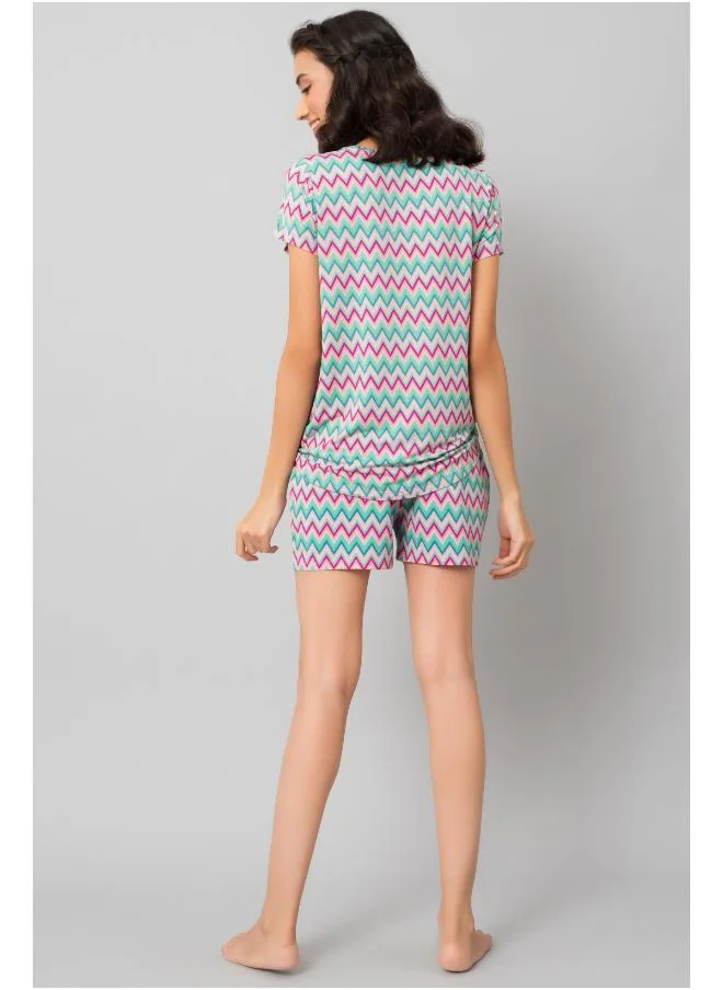 NeceSera Candy Stripes Shorts Set