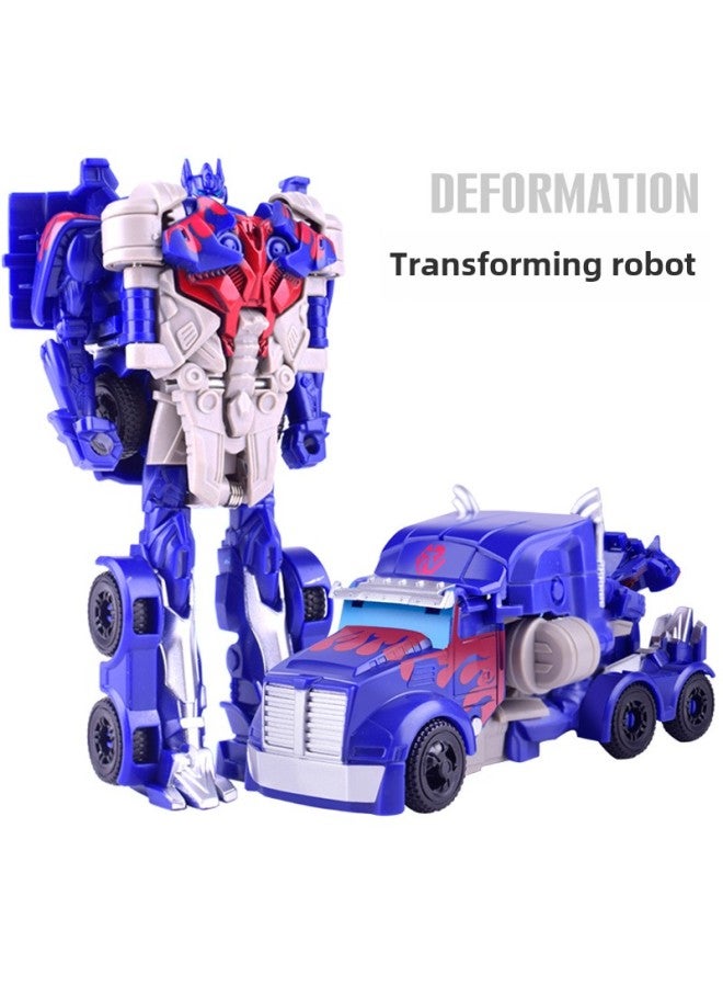 Fit Deformation Toy Robot Magnet Collision Two-in-one Car Diamond Assembled Boy Toy Wholesale-Color:Racing Model Transformation Man/color Box 78g - Image 3
