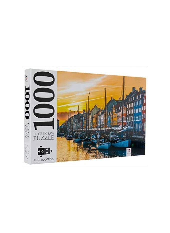 Mindbogglers UKR Nyhavn Copenhagen Denmark 1000-Piece Jigsaw Puzzle – Mindbogglers Brain Teaser for Problem-Solving Fun - Image 2