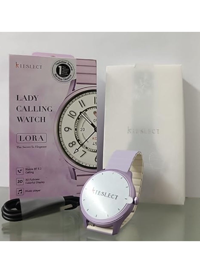 Kieslect Lady Calling Lora Smartwatch: Stay Connected and Stylish, Make and Receive Calls Directly from Your Wrist, Smart Watches for Women (Answer/Make Calls). - Image 2