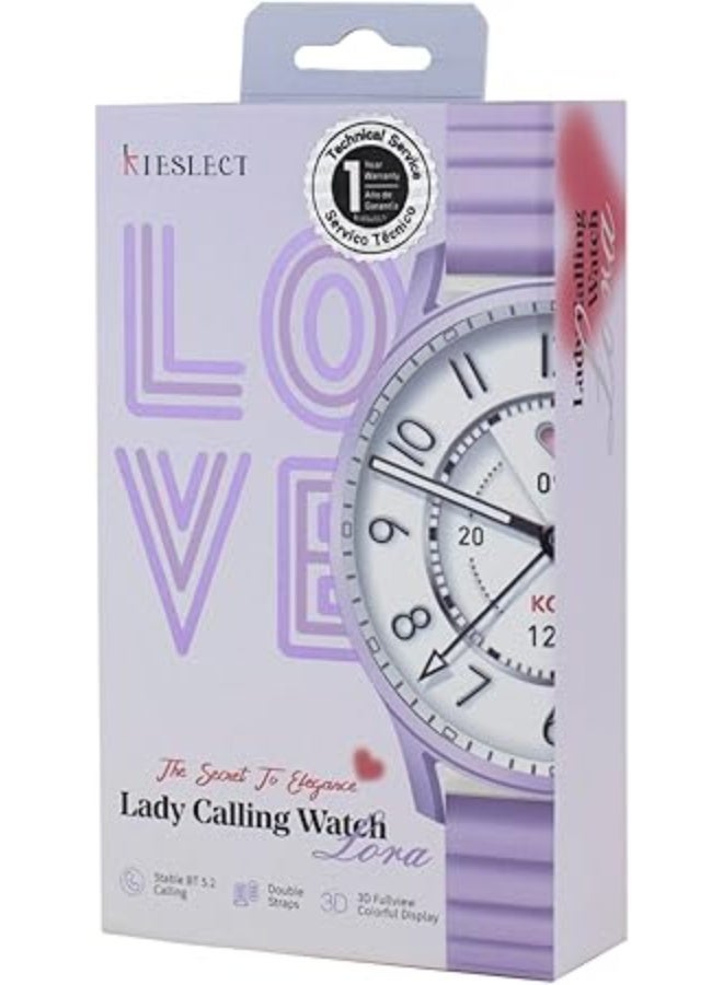 Kieslect Lady Calling Lora Smartwatch: Stay Connected and Stylish, Make and Receive Calls Directly from Your Wrist, Smart Watches for Women (Answer/Make Calls). - Image 3