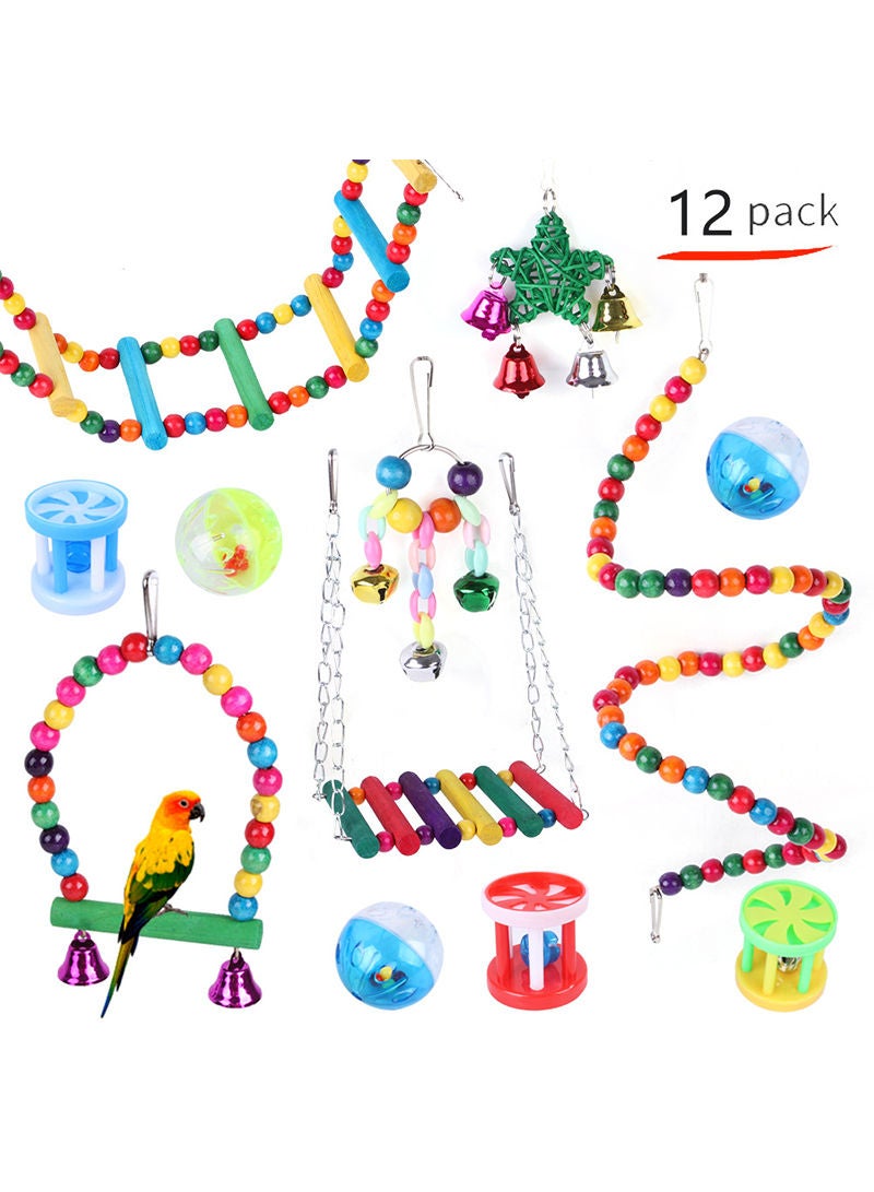 Kidle 12 لعبة للطيور الأليفة - Image 1