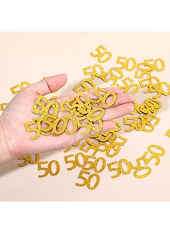 200 Pieces 50Th Birthday Confetti 50 Number Gold Confetti 50Th Anniversary Confetti Glitter Gold Number 50 Table Confetti For Birthday Anniversary Party Supplies - pzsku/Z23682EDD3DFCD72D95D5Z/45/_/1652701659/2e3fcfc5-c4c4-4324-a731-19325bfcbd6f