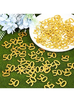 200 Pieces 50Th Birthday Confetti 50 Number Gold Confetti 50Th Anniversary Confetti Glitter Gold Number 50 Table Confetti For Birthday Anniversary Party Supplies - pzsku/Z23682EDD3DFCD72D95D5Z/45/_/1652701660/203a45f7-367b-4ea0-a255-c88e8e99b65c