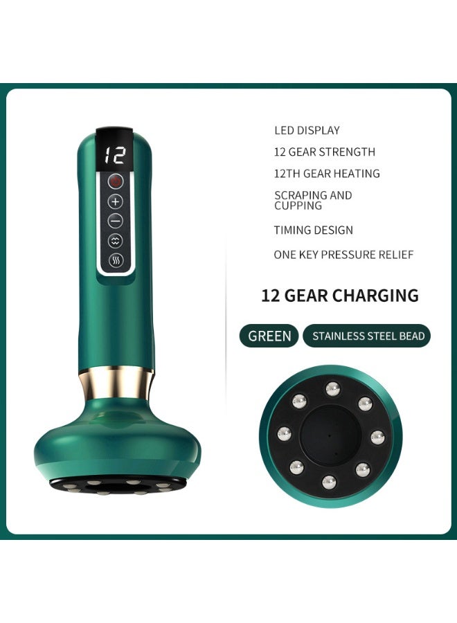 Electric Cupping Therapy Household Scraping Health Massage Tool Heating Physiotherapy Massager