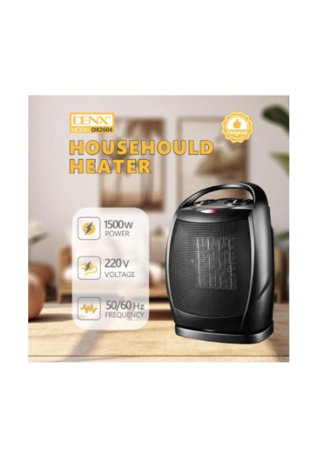 Denx 1500W Electric Home Heater  Rust-resistant steel - Image 3