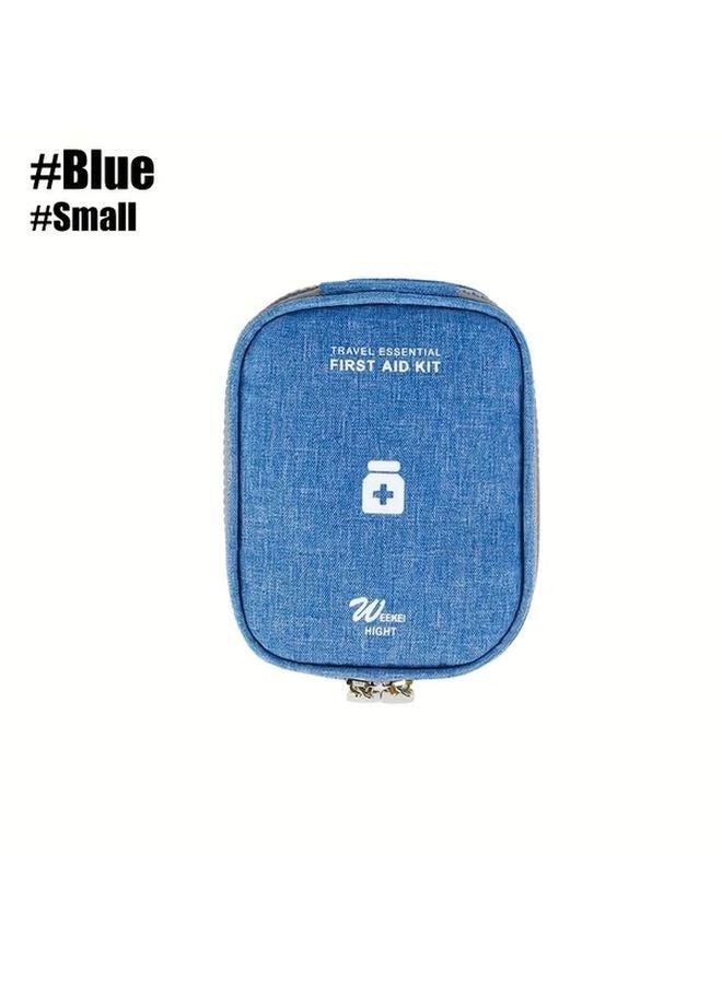 Blue Type 1 Empty First Aid Bag for Travel Home Hiking Camping Car Office Emergency Medic - Image 1