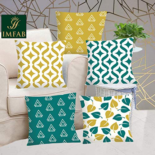 IM FAB IMFAB Digital Printed Canvas Cotton Cushion Covers 24X24 inches (Set of 5 pcs) - Image 1