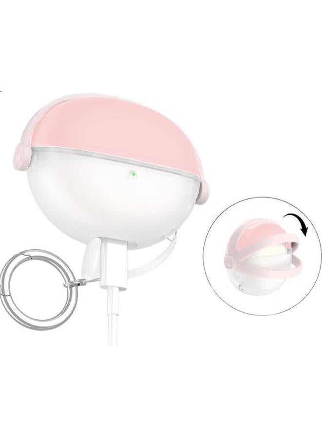 Chuangsi Mi Creative Switch Soft Shell For Huawei Freeclip Earphone, Bluetooth Earphone Protective Case, Transparent Creative Switch Soft Shell, Anti-drop Ear Clip Style, New Semi-transparent Pink - Image 3