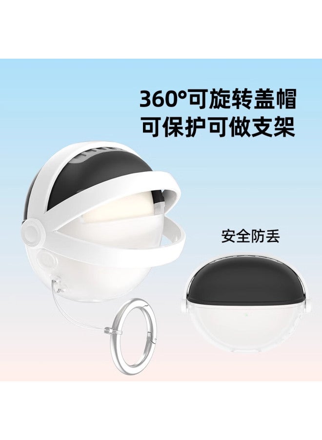 Chuangsi Mi Creative Switch Soft Shell For Huawei Freeclip Earphone, Bluetooth Earphone Protective Case, Transparent Creative Switch Soft Shell, Anti-drop Ear Clip Style, New Semi-transparent Pink - Image 2