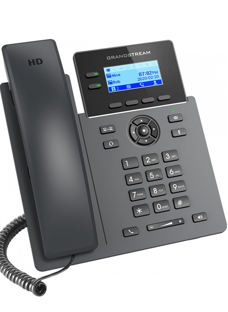 جراند ستريم هاتف IP بشاشة من Grandstream مع خطين و4 حسابات SIP وصوت HD مع دعم PoE وتخصيص الشعار - Image 5