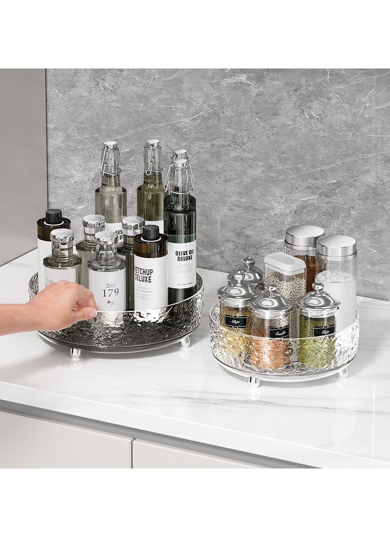 Aideli Lazy Susan Organizer, Elegant Lazy Susan Turntable Organizer, Modern Rotating Storage Organizer for Kitchen, Bathroom, Vanity, Countertop  - Image 3