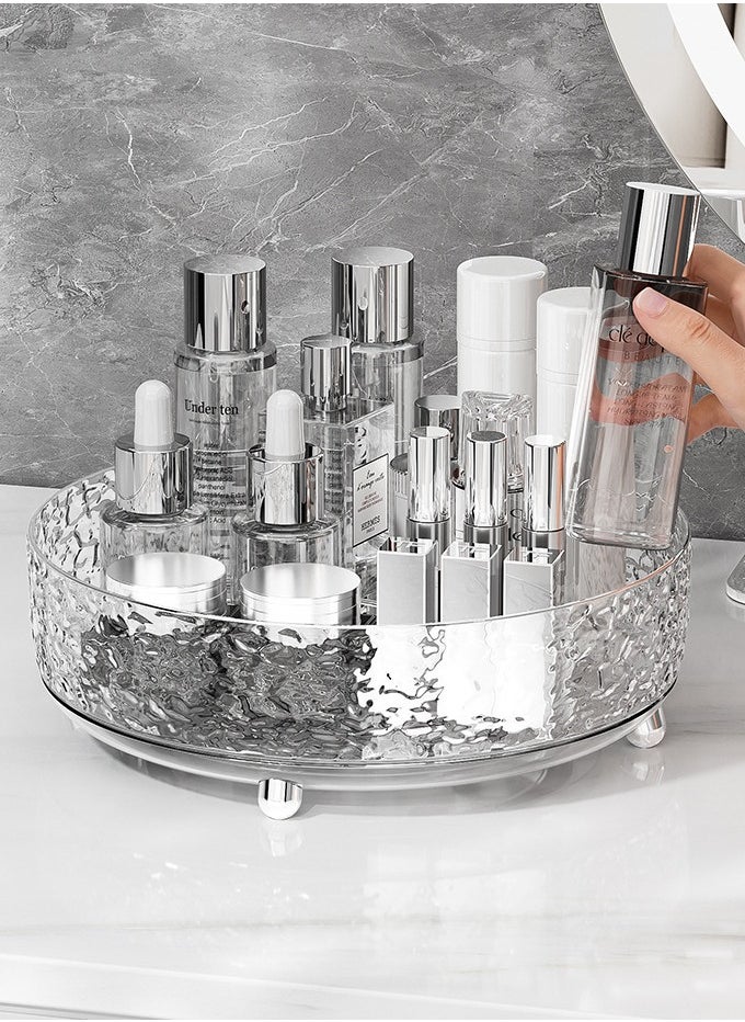 Aideli Lazy Susan Organizer, Elegant Lazy Susan Turntable Organizer, Modern Rotating Storage Organizer for Kitchen, Bathroom, Vanity, Countertop  - Image 1