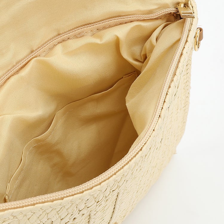 Mr.joe Mr Joe Bohemian Straw Clutch with Seashell Embellishments Beige -4154 - Image 4