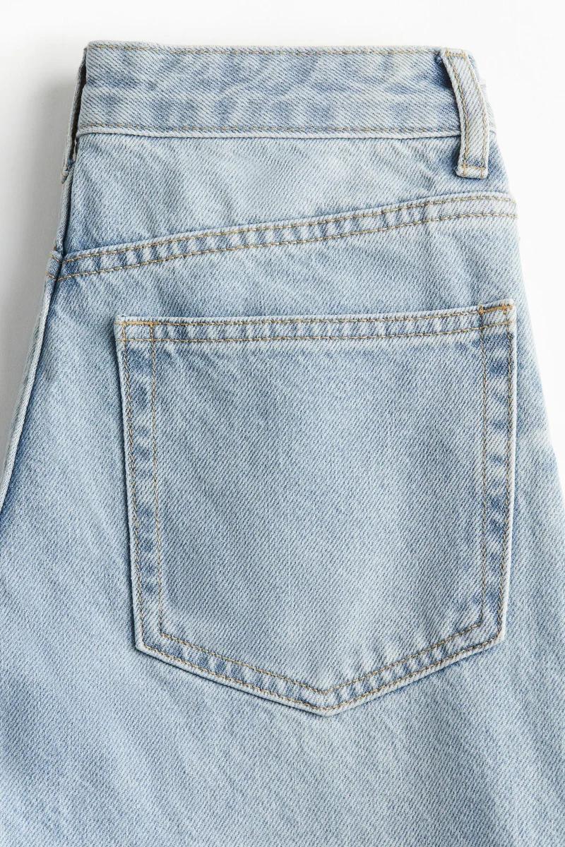 H&M Blue Dusty Light Wide Jeans for Women | Best Price UAE
