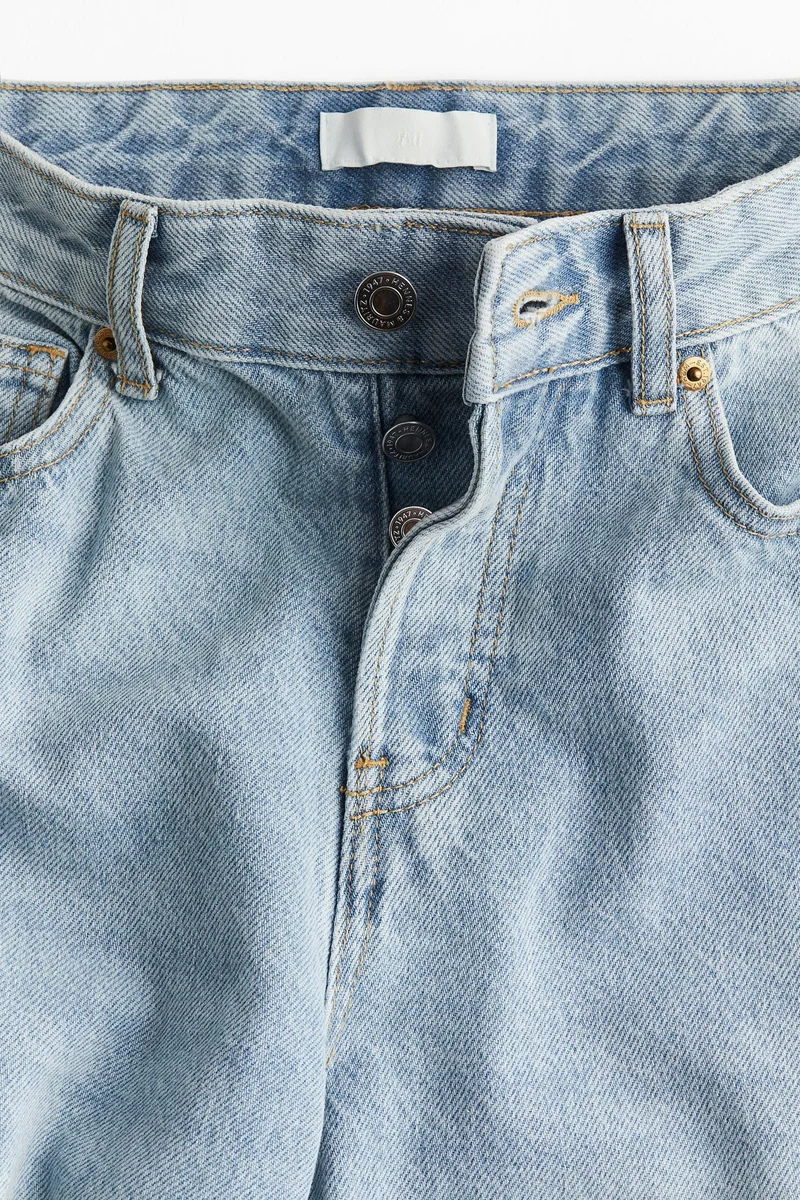 H&M Blue Dusty Light Wide Jeans for Women | Best Price UAE