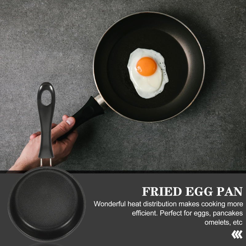 Pink Mini Nonstick Frying Pan for Egg Steak Induction Compatible Small Skillet Travel - Image 5