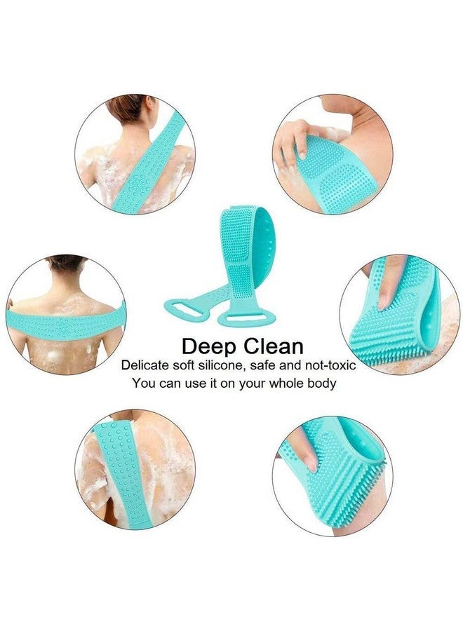 Shopfleet Silicone Back Scrubber Belt Soft Body Massage Cleaning Exfoliating Bath Brush(Assorted Color) - Image 5