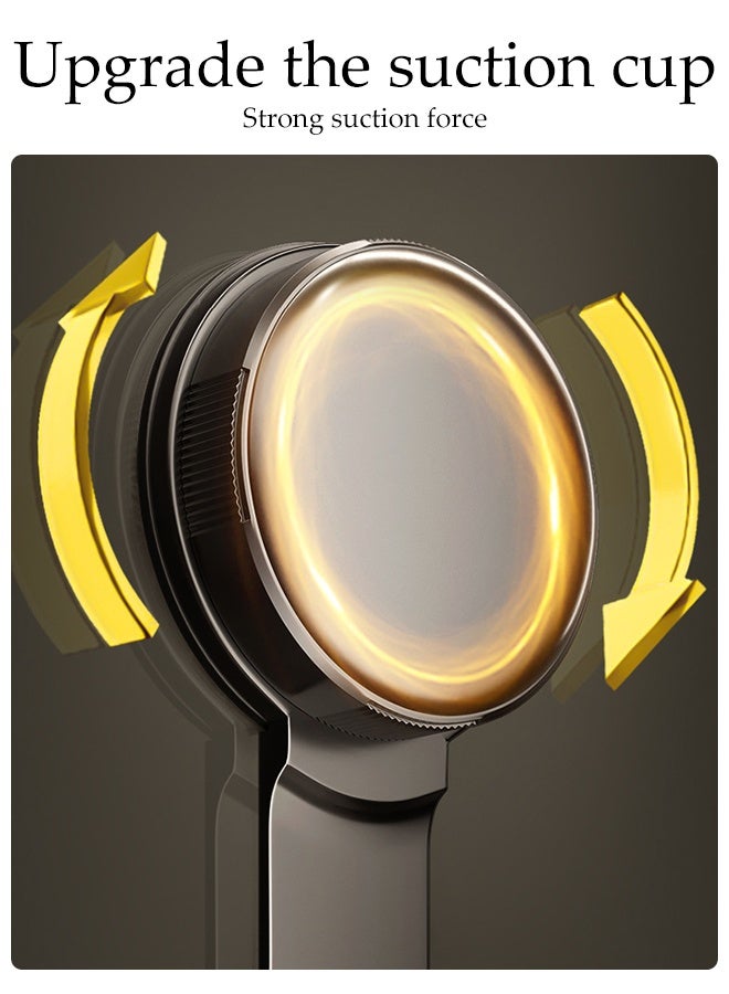 DUNISO Suction Cup Spice Hanging Storage Wall Mounted Kitchen Spice Rack Shelves with Hooks Seasoning Organizer Storage Stand Spice Racks Multi-Purpose Suitable for Kitchens,Restaurants and Bars - Image 4