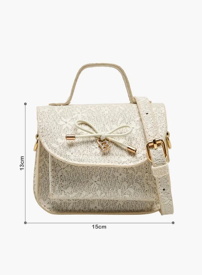 Flora Bella By Shoexpress Flora Bella Bow Accent Crossbody Bag with Detachable Strap Ramadan Collection