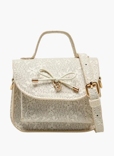 Flora Bella By Shoexpress Flora Bella Bow Accent Crossbody Bag with Detachable Strap Ramadan Collection