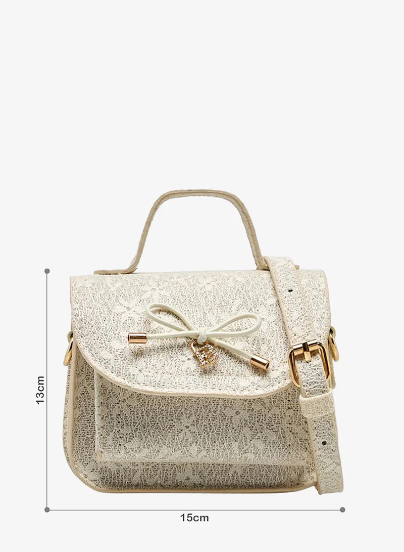 Flora Bella By Shoexpress Flora Bella Bow Accent Crossbody Bag with Detachable Strap Ramadan Collection