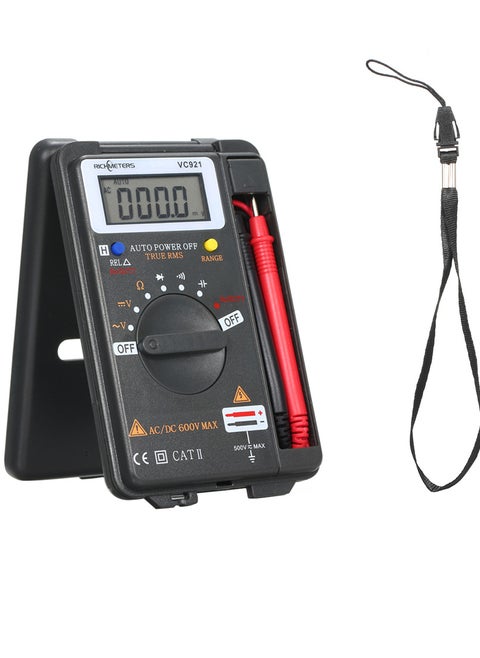 Handheld Mini  Digital Multimeter Multifunction 4000 Counts Multi Meter AC/DC Transistor Voltage Tester Ammeter Temperature Sensor Test Probe VC921