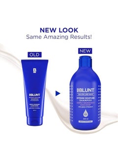 BBLUNT Intense Moisture Shampoo with Jojoba and Vitamin E for Dry & Frizzy Hair - 300 ml  - Image 3