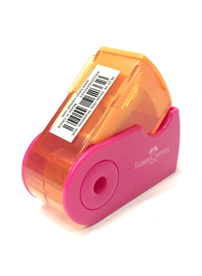 FABER-CASTELL Mini Plastic Sharpener, 1 Eye, With Tank, Assorted colors - Image 2