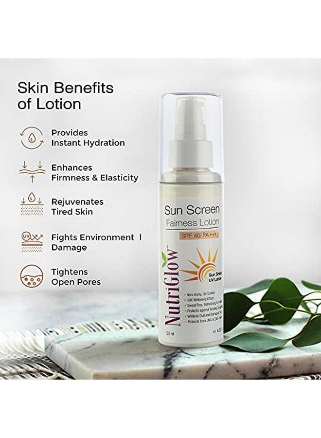 NUTRIGLOW Natural'S Advanced Pro Formula Diamond Radiance Facial Kit (60Gm) & Sunscreen Fairness Lotion Spf 40 (120Ml) For Brighten Up Dull Skin Tan Free Skin Combo Pack Of 2 - Image 5