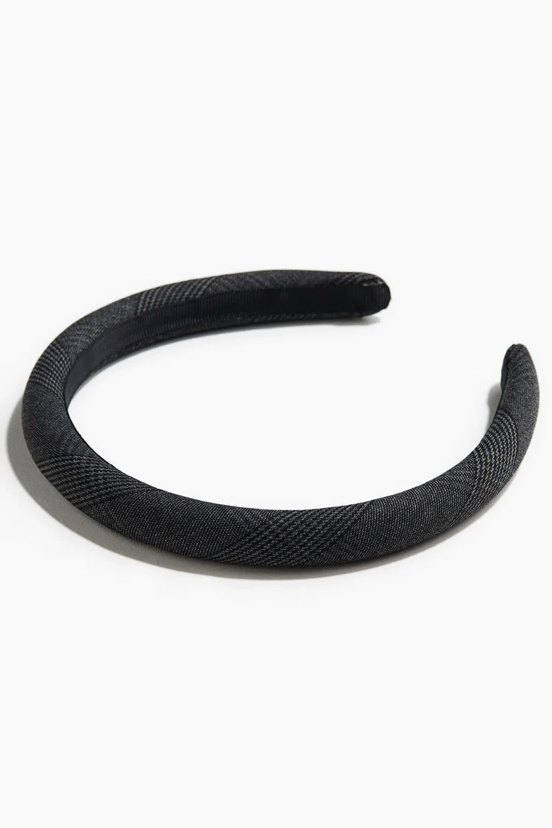 اتش اند ام طوق شعر مبطن مغطى بالساتان