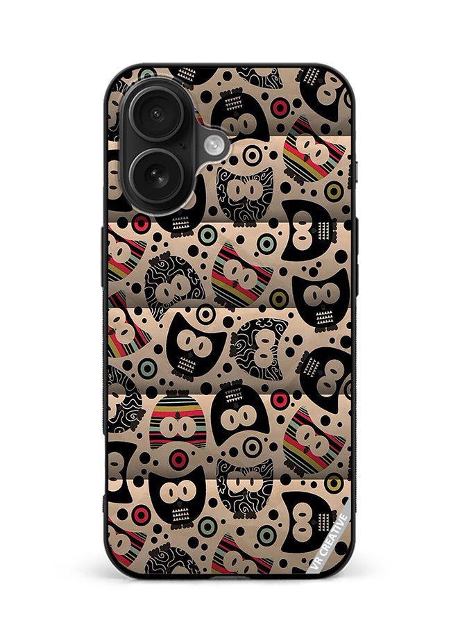 VR CREATIVE Protective Case Cover For Apple iPhone 16 Plus Mix Cartoons Design Multicolour