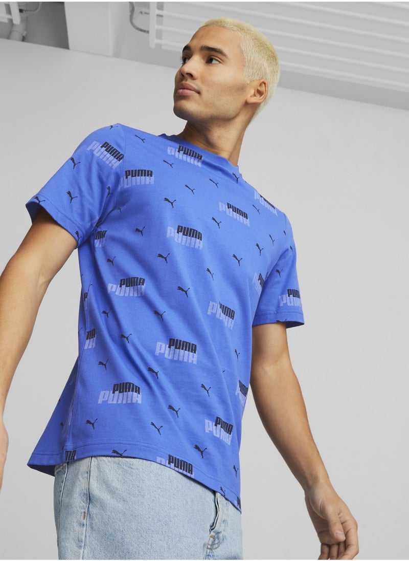PUMA Essentials+ Logo Power Printed Mens Shortsleeve T-shirt  - Image 1