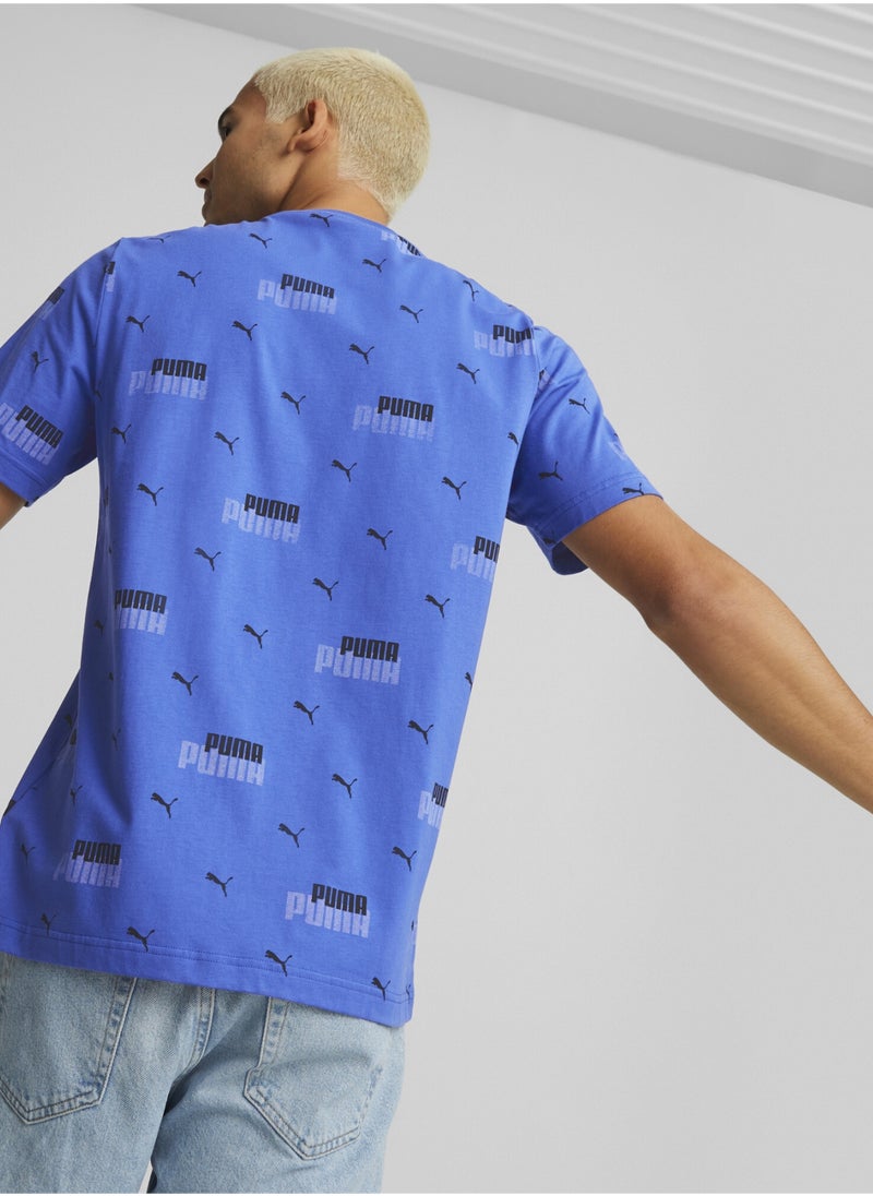 PUMA Essentials+ Logo Power Printed Mens Shortsleeve T-shirt  - Image 4