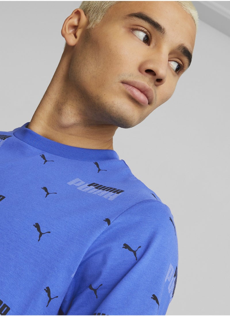 PUMA Essentials+ Logo Power Printed Mens Shortsleeve T-shirt  - Image 5