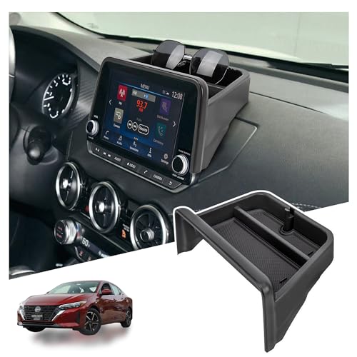 Sinminou Center Console Organizer Dashboard Tray Compatible With 2020-2025 Nissan Sentra SR/SV Interior Accessories, Dashboard Storage Organizer Box, Only Fits 8-inch Screen - Image 1