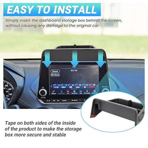 Sinminou Center Console Organizer Dashboard Tray Compatible With 2020-2025 Nissan Sentra SR/SV Interior Accessories, Dashboard Storage Organizer Box, Only Fits 8-inch Screen - Image 5