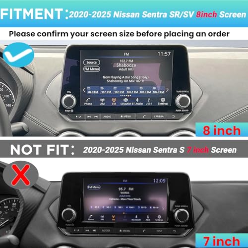 Sinminou Center Console Organizer Dashboard Tray Compatible With 2020-2025 Nissan Sentra SR/SV Interior Accessories, Dashboard Storage Organizer Box, Only Fits 8-inch Screen - Image 3