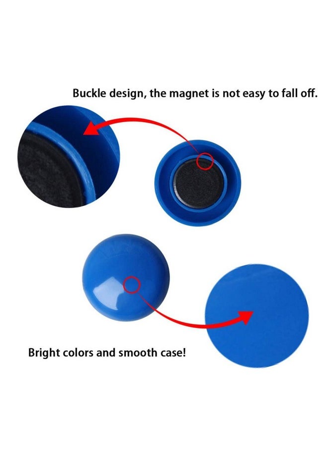 EZI Tieno 60Pcs Assorted Whiteboard Magnets Round Button Fridge Magnet Refrigerator Office Kitchen Decorative 6 Colors  - Image 3