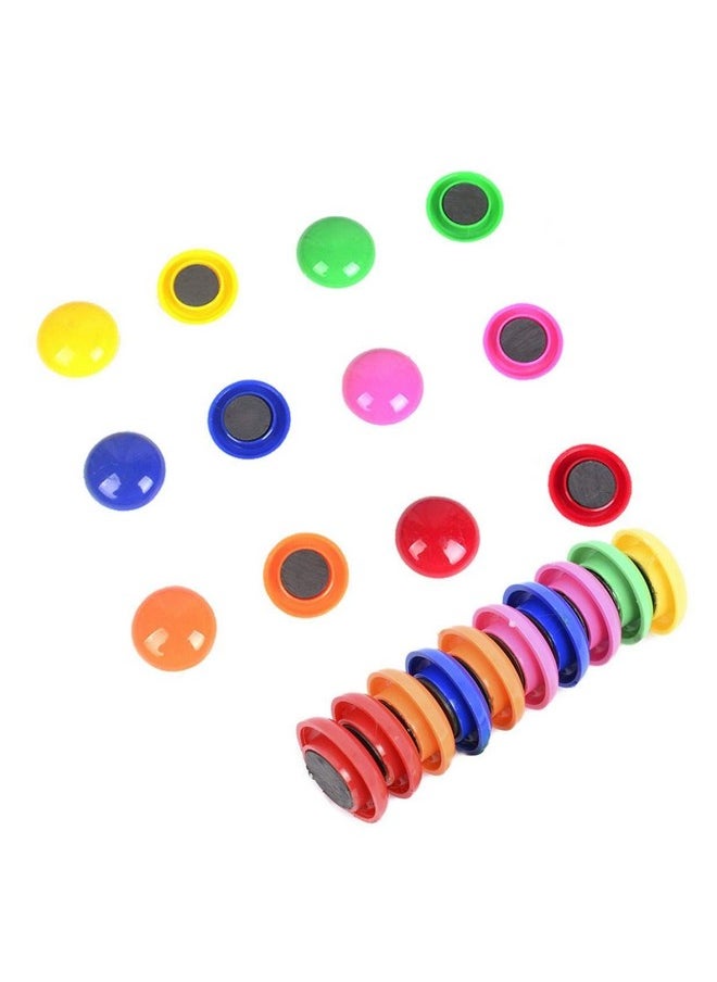 EZI Tieno 60Pcs Assorted Whiteboard Magnets Round Button Fridge Magnet Refrigerator Office Kitchen Decorative 6 Colors  - Image 1