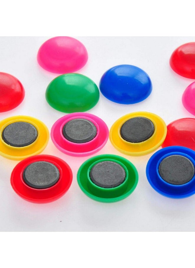 EZI Tieno 60Pcs Assorted Whiteboard Magnets Round Button Fridge Magnet Refrigerator Office Kitchen Decorative 6 Colors  - Image 5