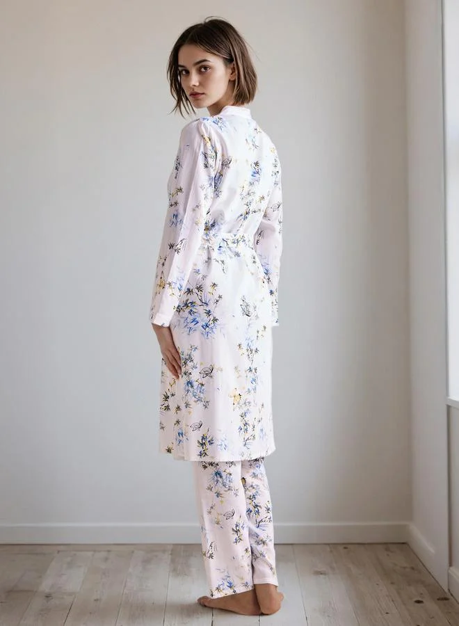 Splash FAV All-Over Print Robe and Pyjama Set