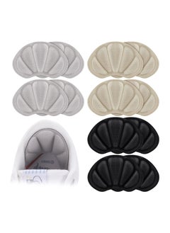 Bukela Heel Grips Liner Cushions Insole, 12 Pieces Shoes Insert Pads for Loose Too Big Shoes Prevent Rubbing Blisters Slip Filler Improve Shoe Fit and Comfort for Men Women  - Image 1