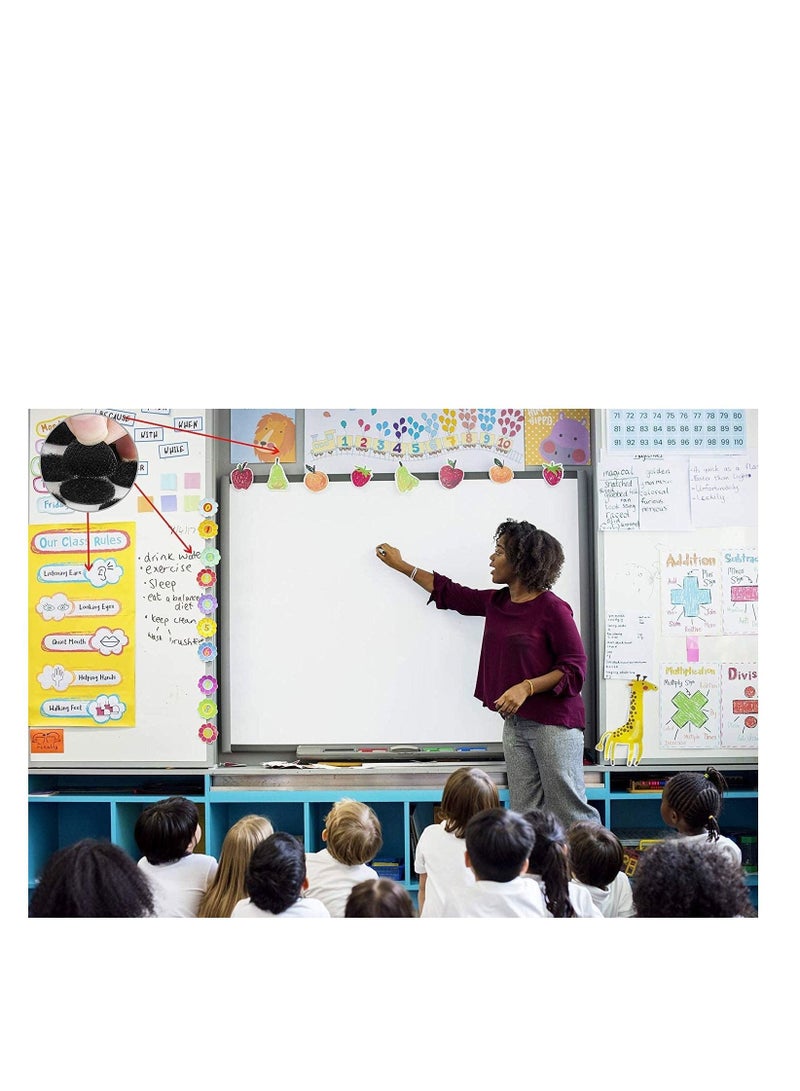 Captaintech Colorful Hook and Loop Self Adhesive Fastener Dots Coins Sticky Back Heavy Duty Circles Best for Home Office Classroom Crafts Double Sided Sticker Round Dot 6 Colors 600pairs 1cm Diameter - Image 5