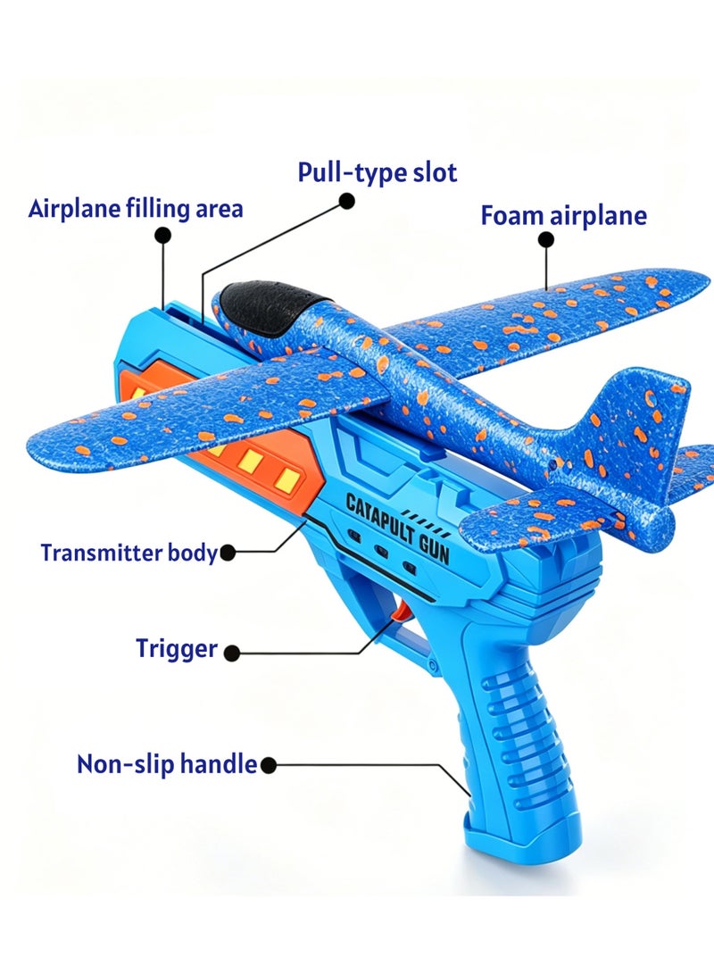 LuckSa Ejection Aircraft Gun Foam Throw Gyroplane Children's Interactive Outdoor Toys - Image 4