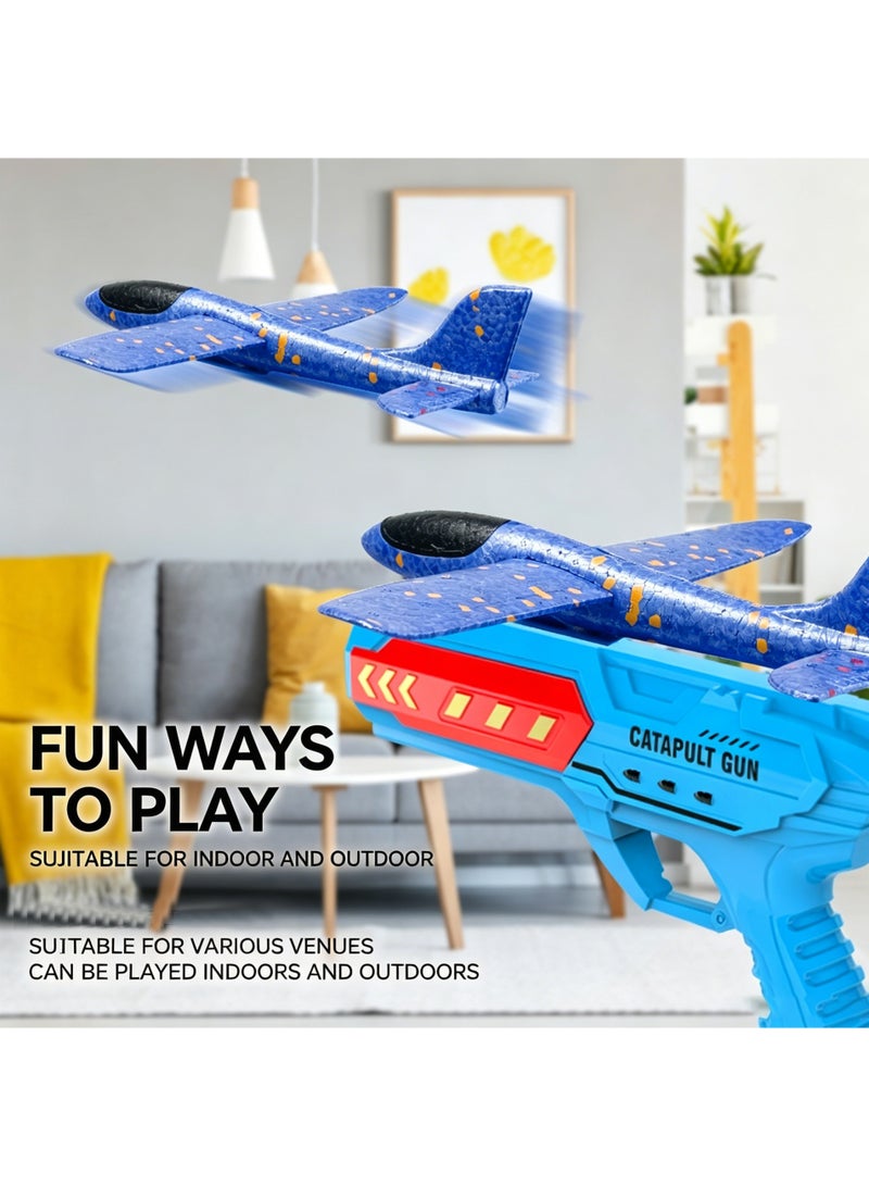 LuckSa Ejection Aircraft Gun Foam Throw Gyroplane Children's Interactive Outdoor Toys - Image 2