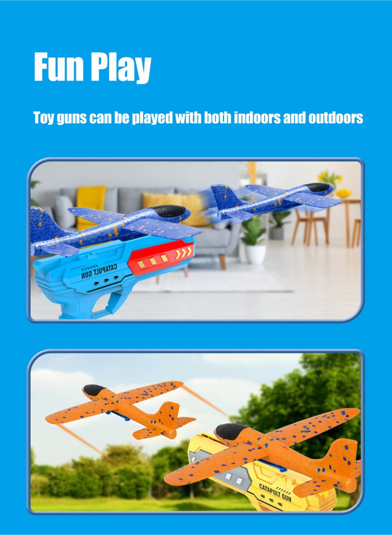 LuckSa Ejection Aircraft Gun Foam Throw Gyroplane Children's Interactive Outdoor Toys - Image 5