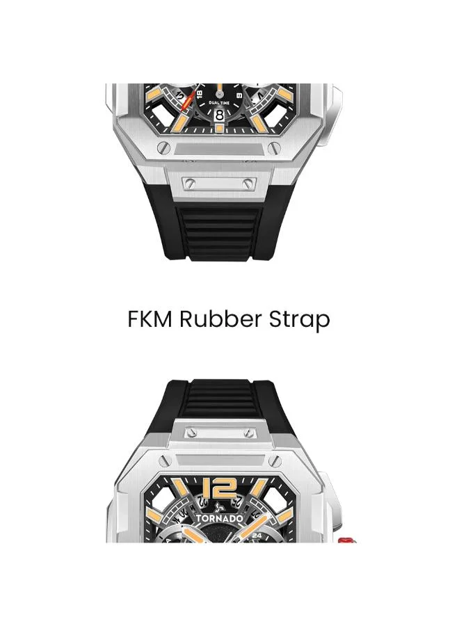TORNADO  Men's FKM strap Multi Function Watch T26101-SFBB - 44mm mm for Men | Best Price UAE