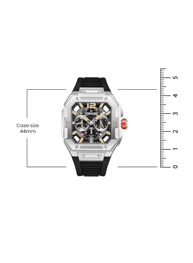 TORNADO  Men's FKM strap Multi Function Watch T26101-SFBB - 44mm mm for Men | Best Price UAE