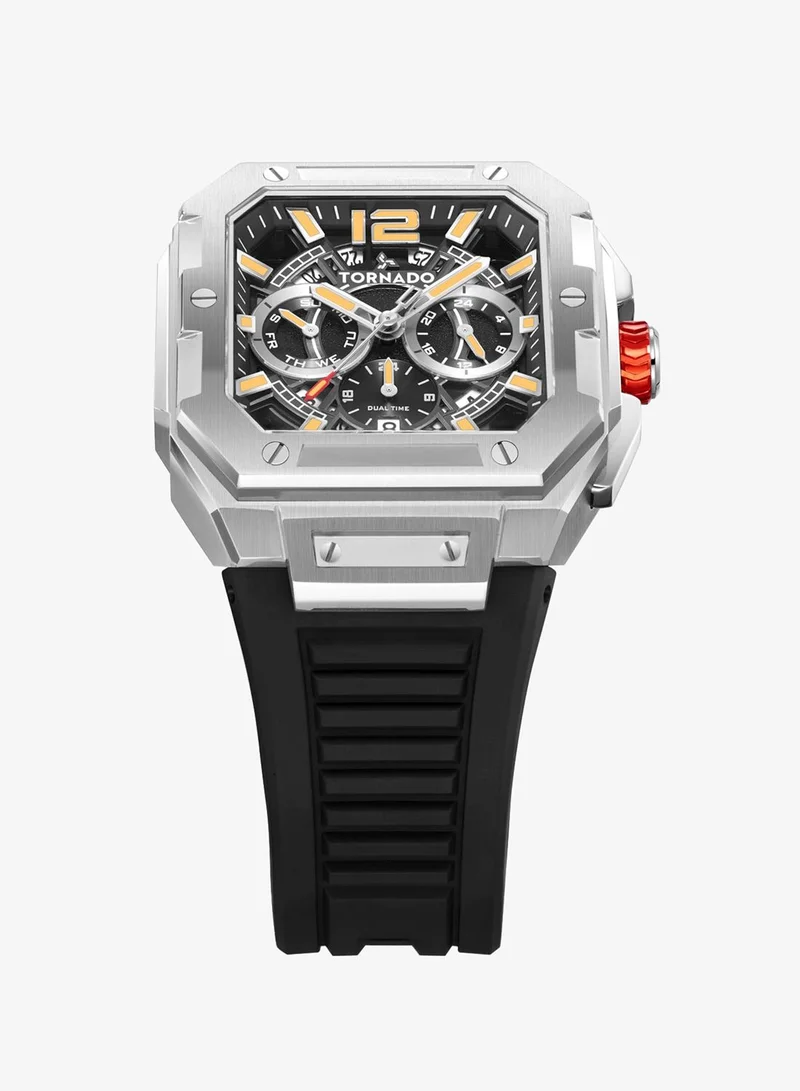 Tornado  Men's FKM strap Multi Function Watch T26101-SFBB - 44mm mm for Men | Best Price UAE